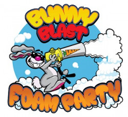 bunny blast foam party logo